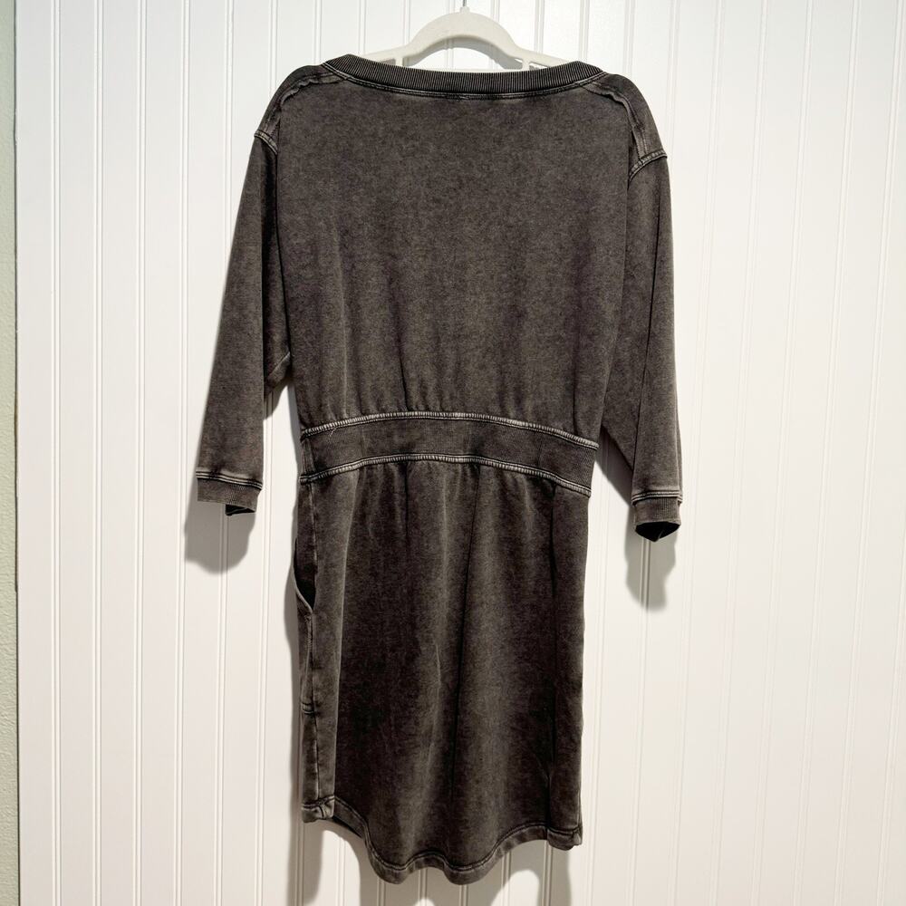 Anthropologie Daily Practice Gray Utility Sweatshirt Dress Size Small - Picture 7 of 7